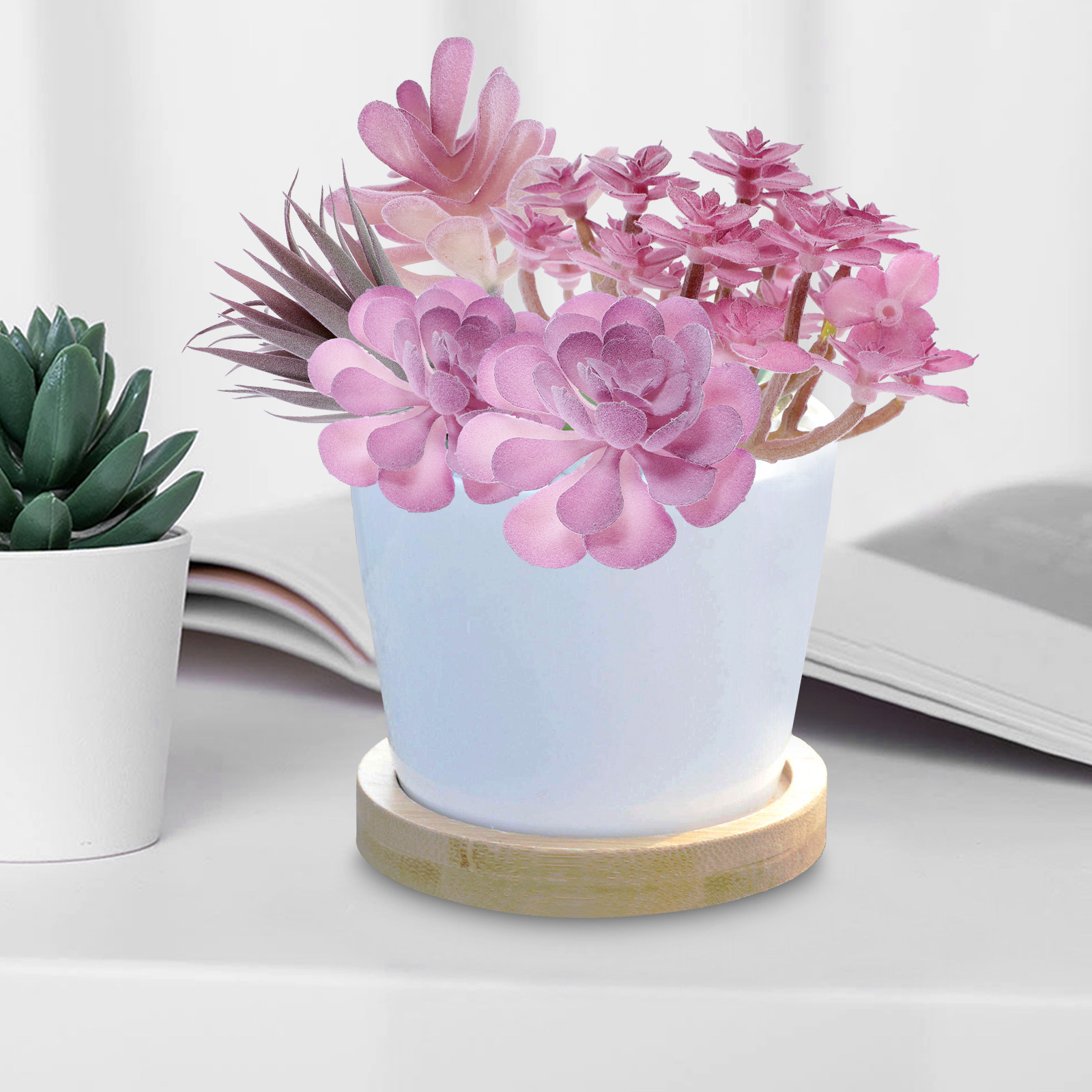 9 Peças de Plantas Artificiais - Succulent Arrangement Mini avaliação e preço